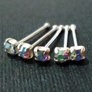 22g~6mm Ab Tiny Nose Stud Bone Rings Ring Silver..