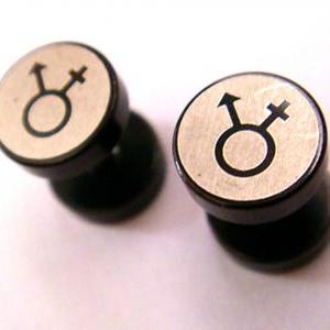 16g Sex Symbol One Pair 0g Fake Plugs Ear Plug..