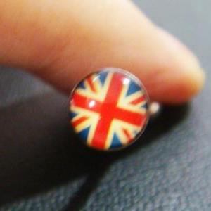 Gift 14g~18mm Vintage Uk Flag Tongue Rings Ring..