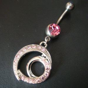 14g~3/8 Circle Belly Button Navel Rings Ring Bars..