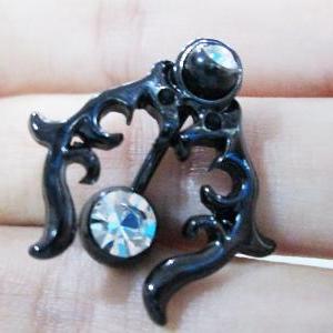 Couple Wolf Shield Belly Rings Navel Ring Bar..