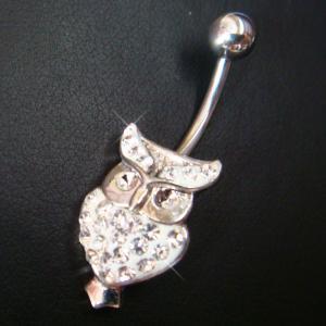 Cute Owl Belly Rings Navel Ring Bar Button Body..