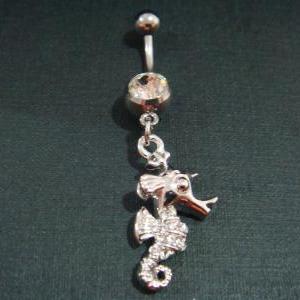 Cute Sea Horse Belly Rings Navel Ring Bar Button..