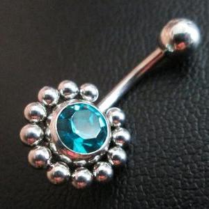 14g~3/8 Circle Around Belly Button Navel Rings..