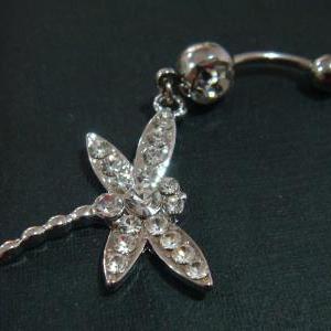 Dragonfly Belly Button Navel Rings Ring Bar Body..