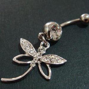 Dragonfly Belly Button Navel Rings Ring Bar Body..