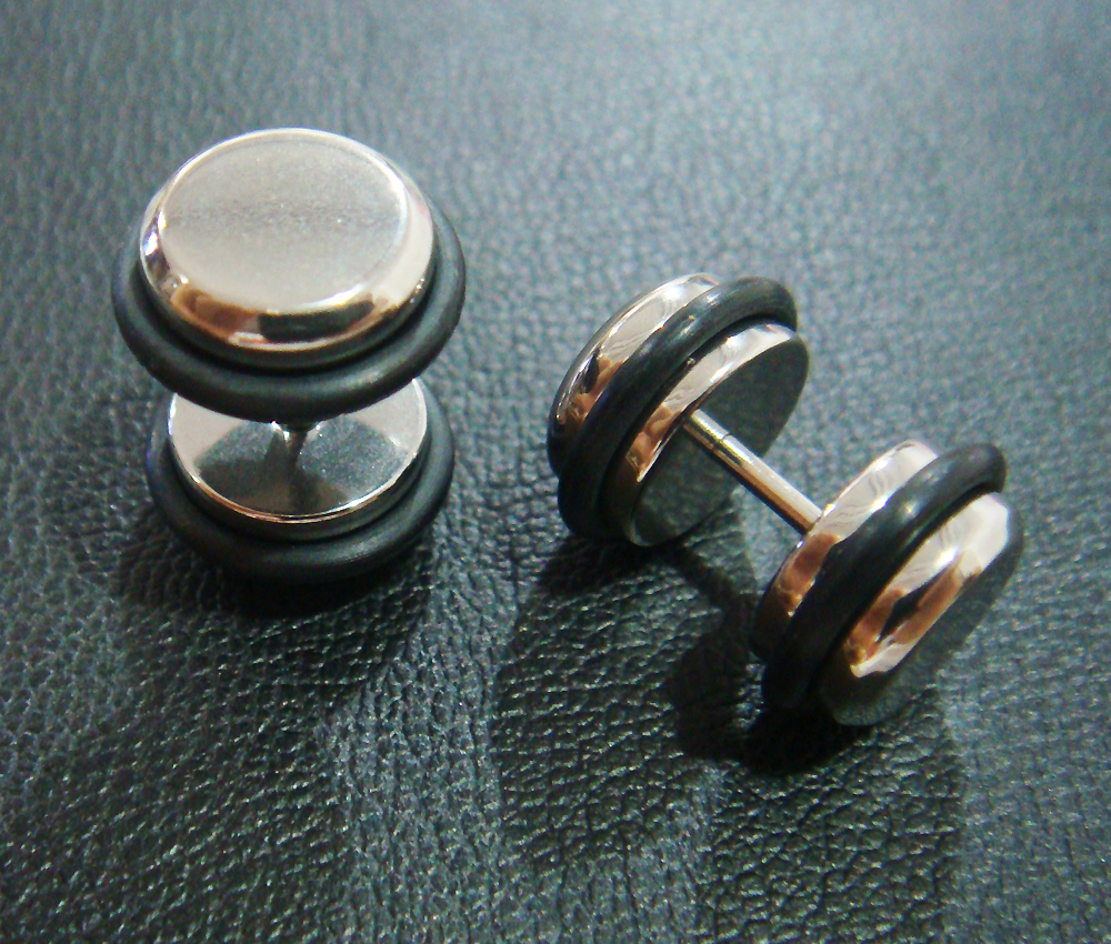 One Pair Fake Plugs Ear Plug Rings Earrings Body Piercing Jewelry