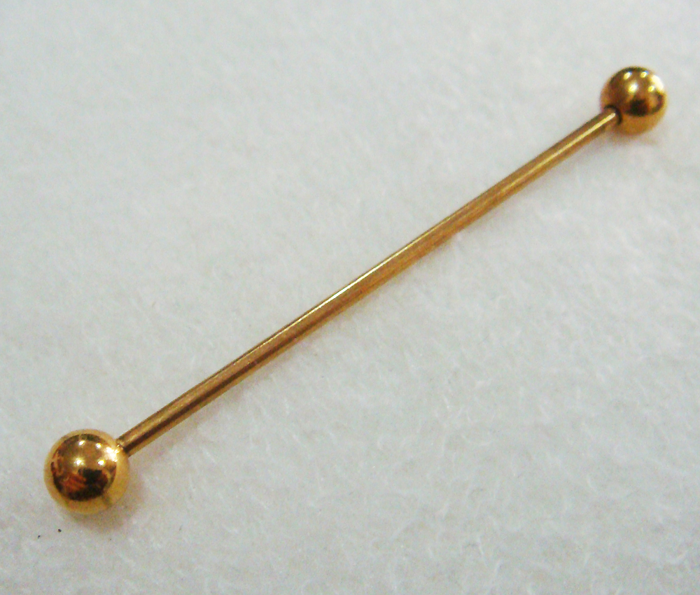 14g 49mm Long Industrial Bar Barbell Ear Ring Body Piercing Gift
