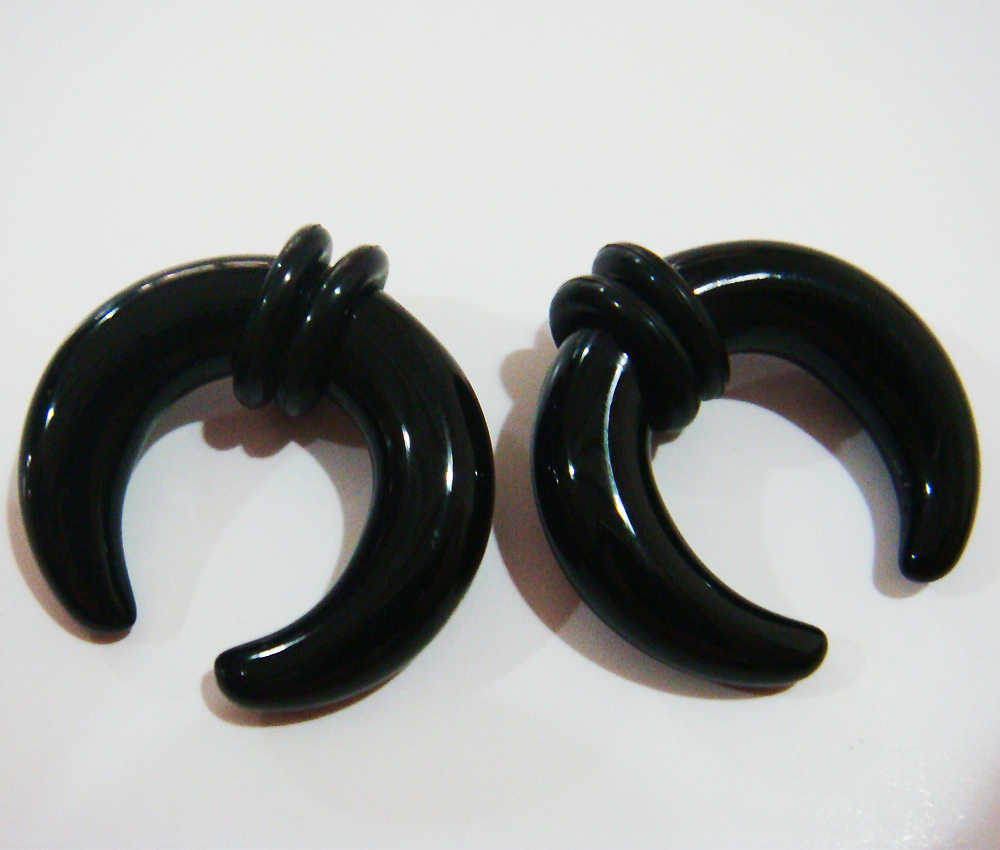 2g Acrylic Ear Plugs Ring Pincher Septum Talon Taper Body Piercing
