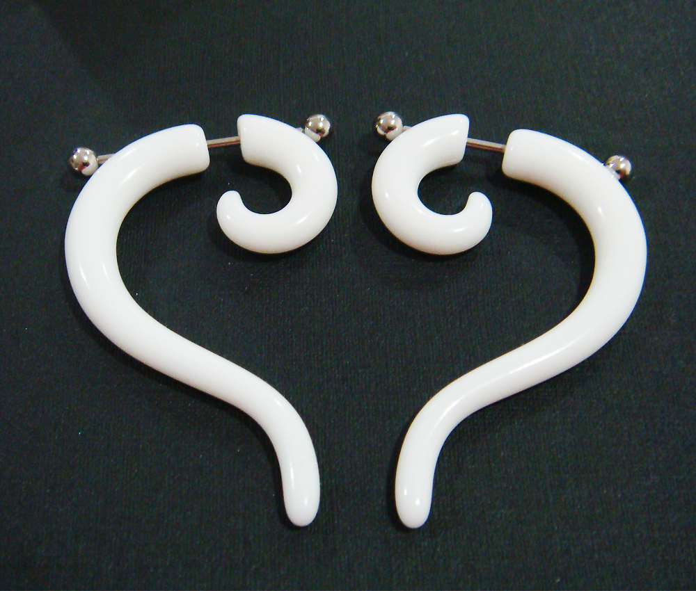 16g Acrylic Fake 2g Ear Plugs Rings Earrings 2 Gauge Tribal Body Piercing