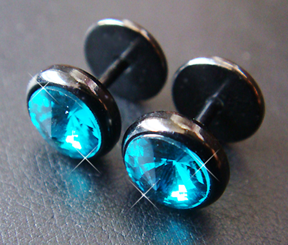 5-color To Choose 16g Pair 0 Gauge Fake Ear Plugs Ring Korean Earrings 0g~8mm Body Piercing Jewelry