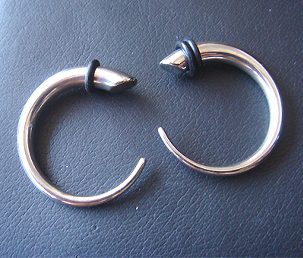 Pair 4g Ear Plugs Ring Rings Earrings Talon Taper Body Piercing Jewelry