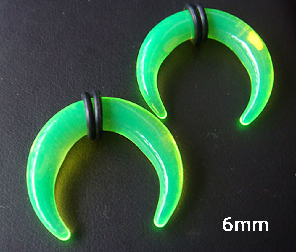 2g Pair Acrylic Ear Plugs Ring Pincher Septum Talon Taper Lobe Body Piercing